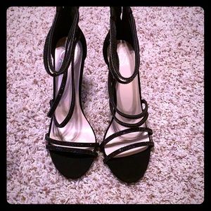 Classic Black Open Toe Pump